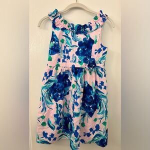 Lilly Pulitzer Pink Tropics Tint Sweet Pea Georgina Dress Size 12 (Girl)